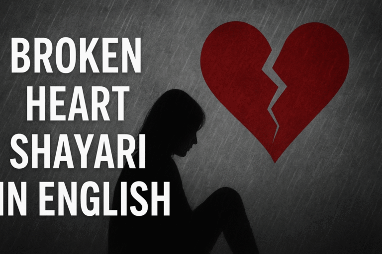 Top 100+ Best Broken Heart Shayari in English 2025