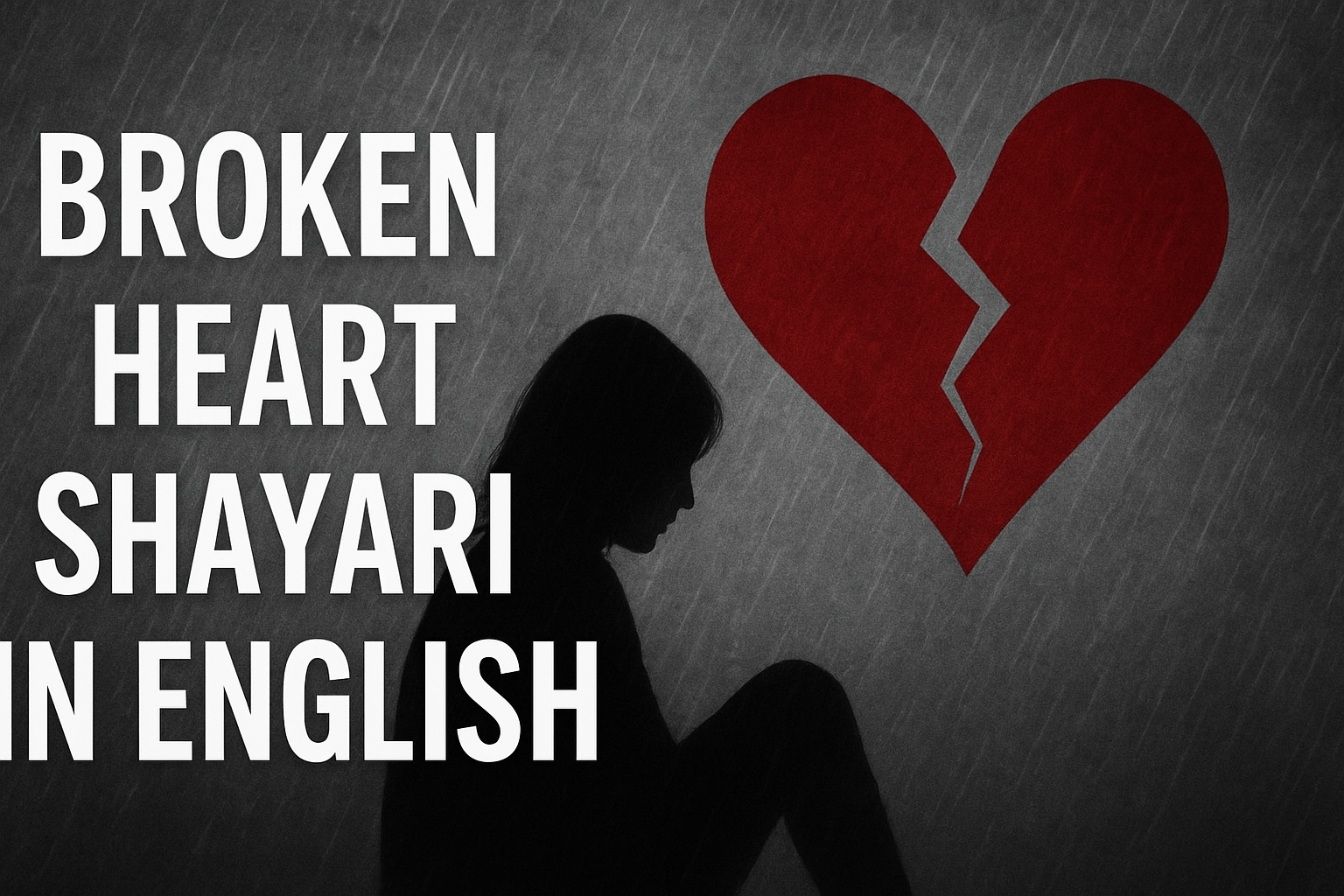 Top 100+ Best Broken Heart Shayari in English 2025, image size:1536x1024
