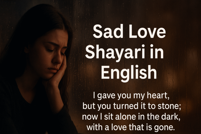 Sad Love Shayari in English
