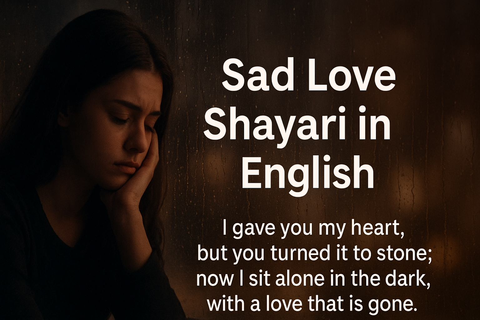 Sad Love Shayari in English