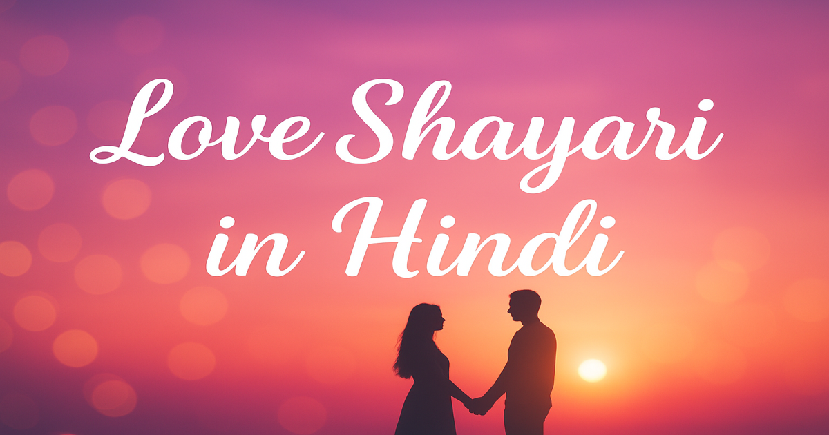 Best Love Shayari in Hindi | Heart Touching & Romantic Lines