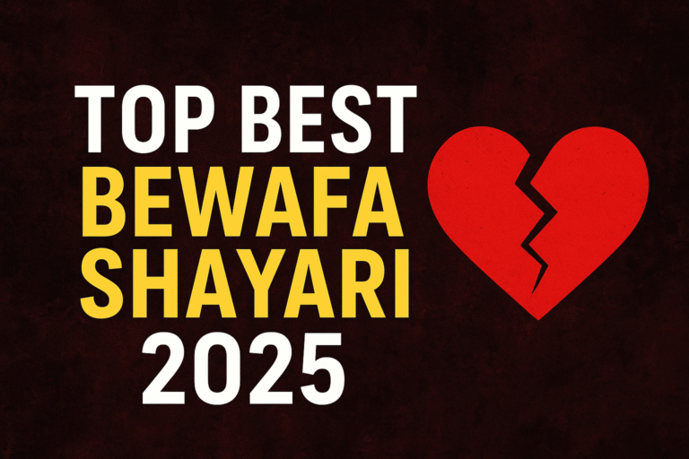 Top Bewafa Shayari 2025